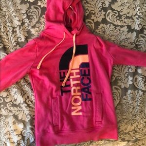 Pink North Face Hoodie